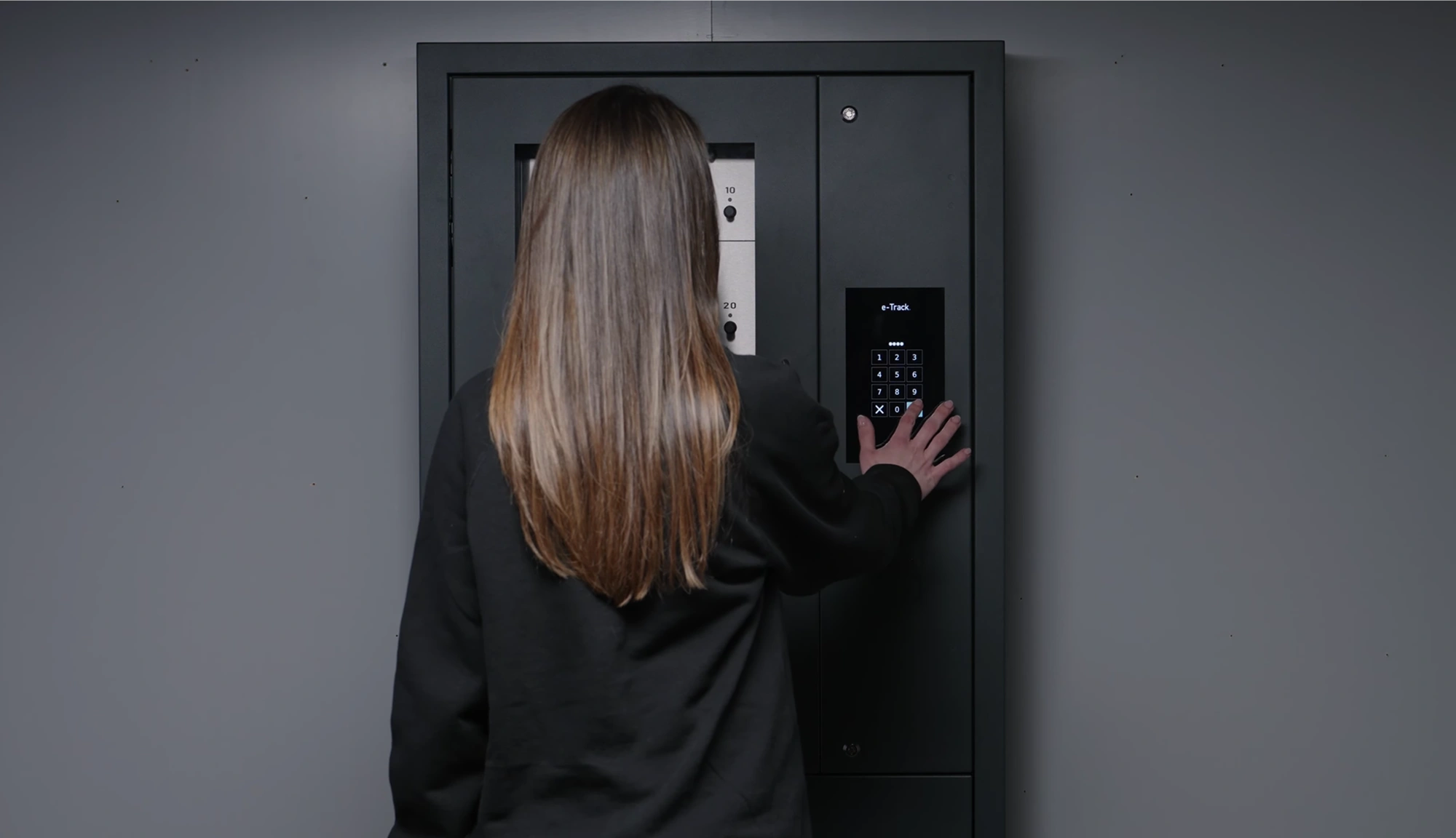 e-Track Cabinet in Use