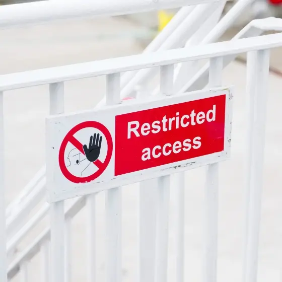 high secure zone of a prison facility