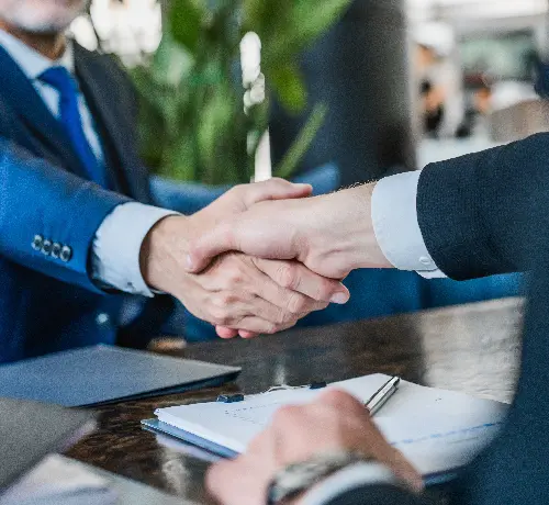 Business handshake
