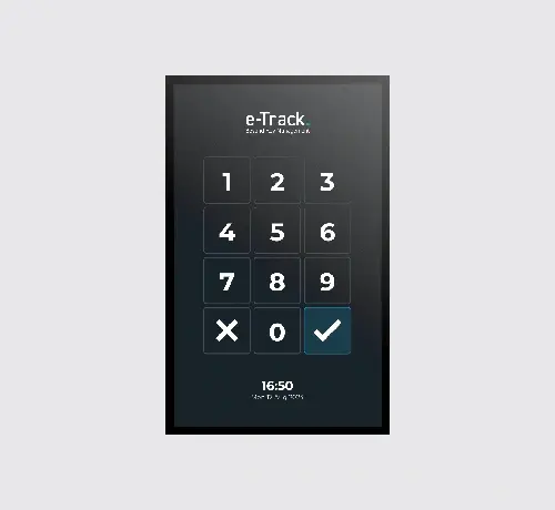 e-Track touchscreen software