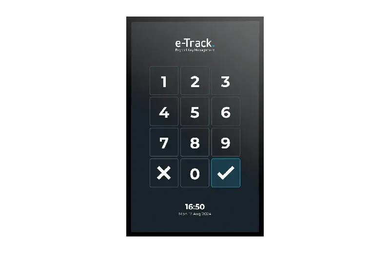 e-Track Touchscreen with PIN  and Card access