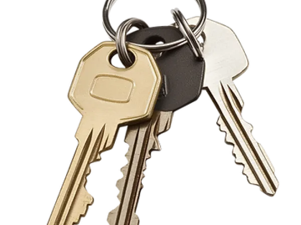 3 keys in a key ring for electronic key management system