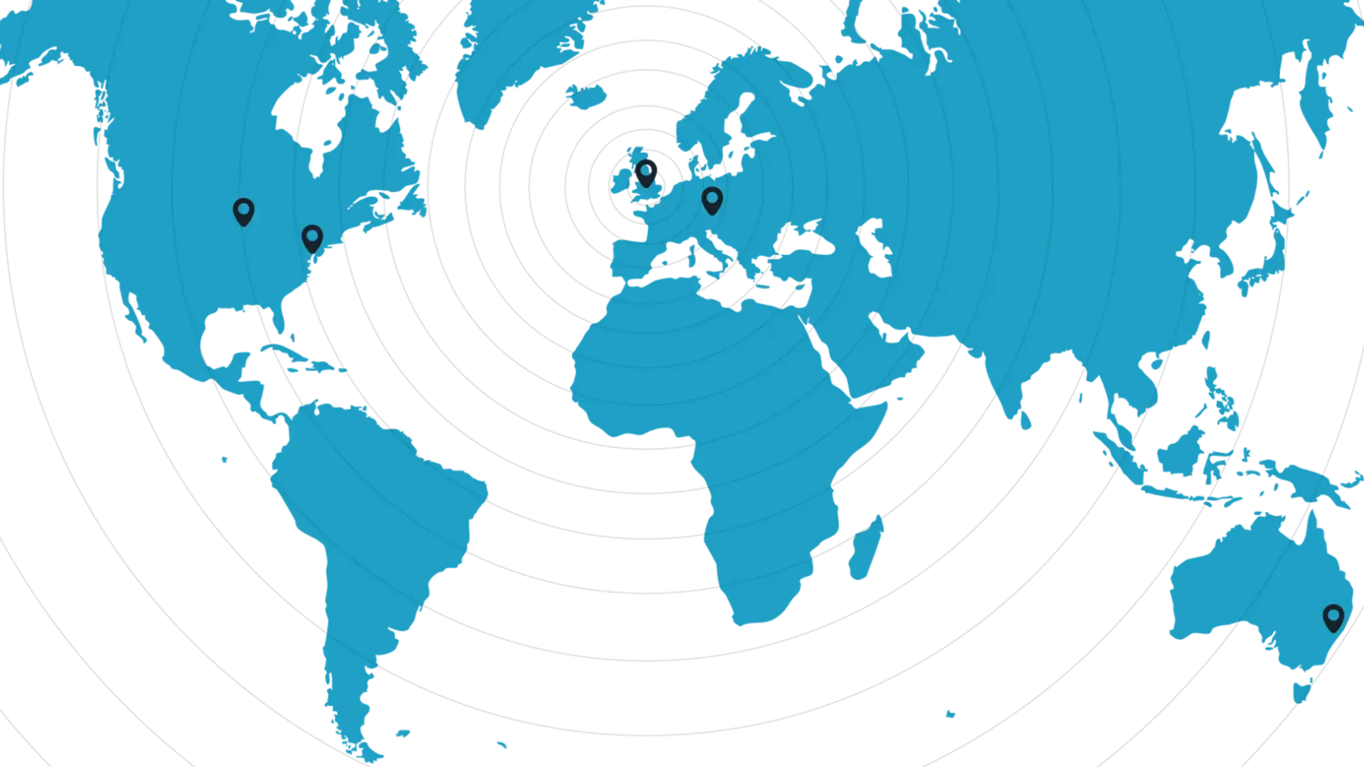 e-Track global reach map