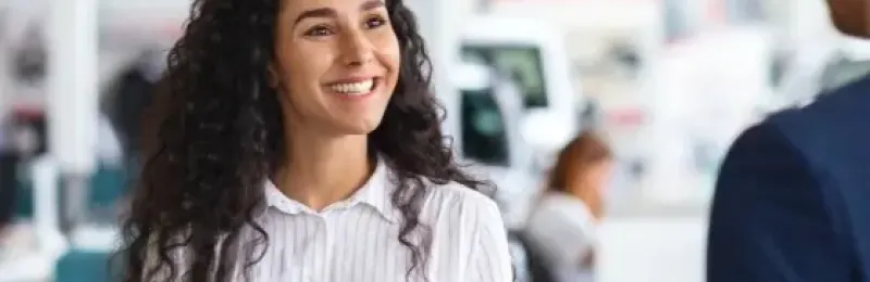 Customer about to test drive a vehicle