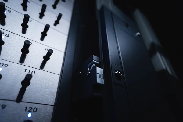 e-Track cabinet lock for intelligent key management systems