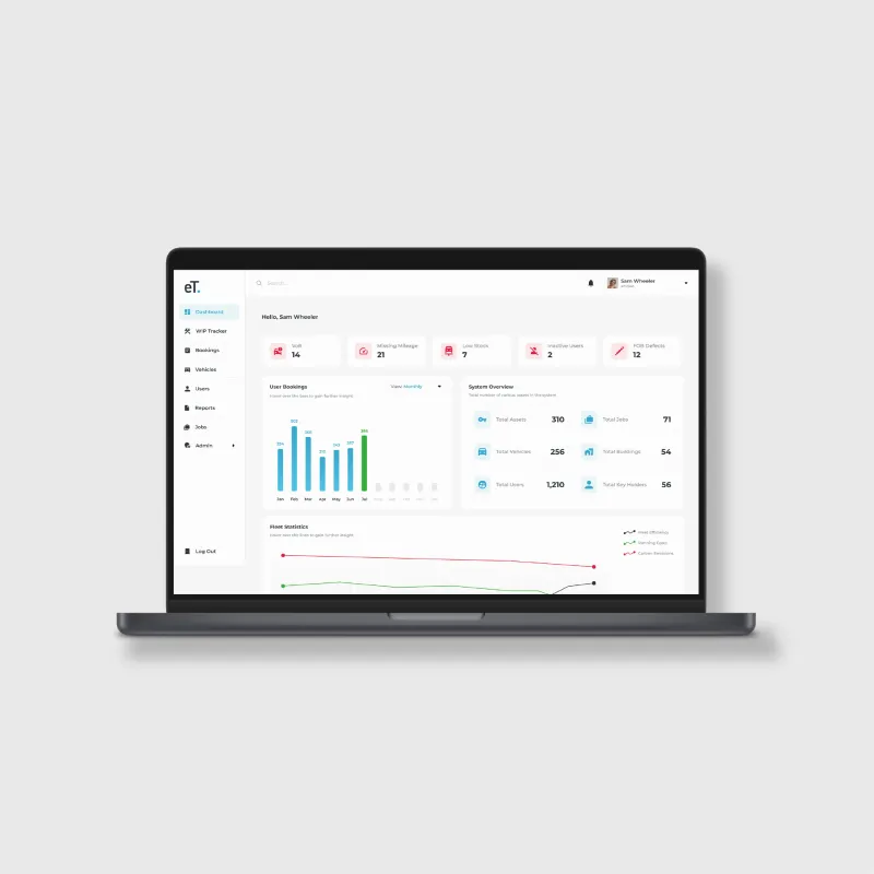 e-Track web software that helps with key tracking and security
