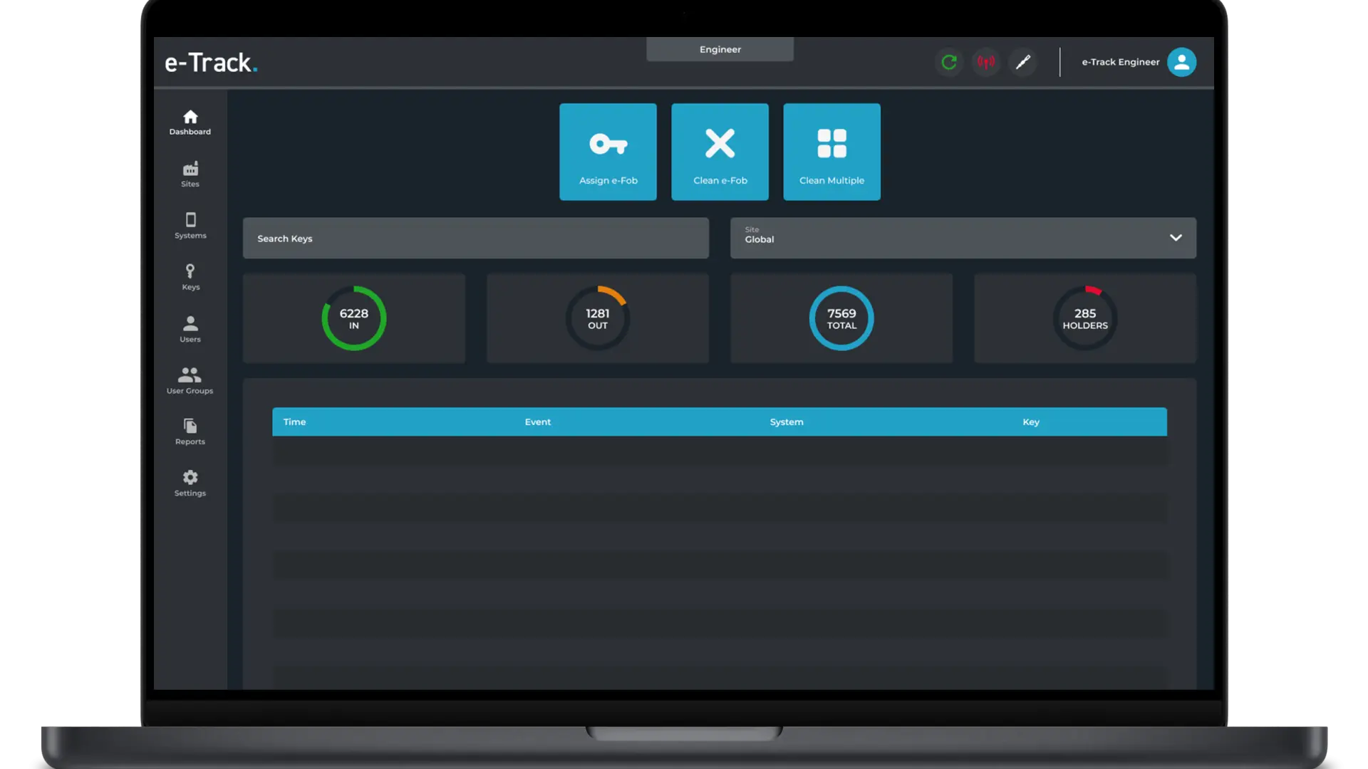 eTrack App Screenshot