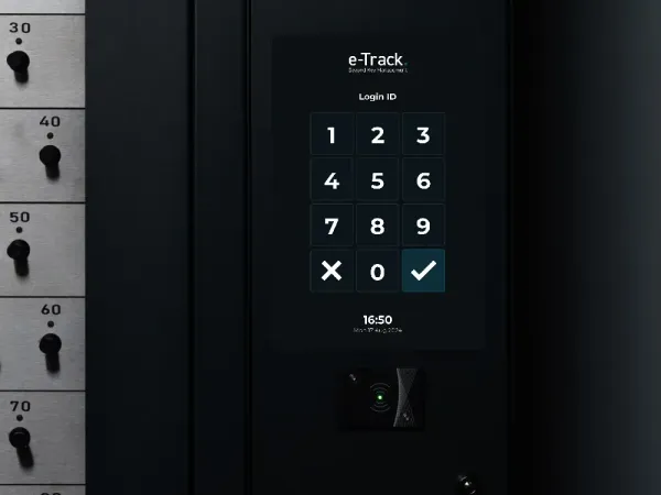 e-Track Touchscreen with PIN  and Card access