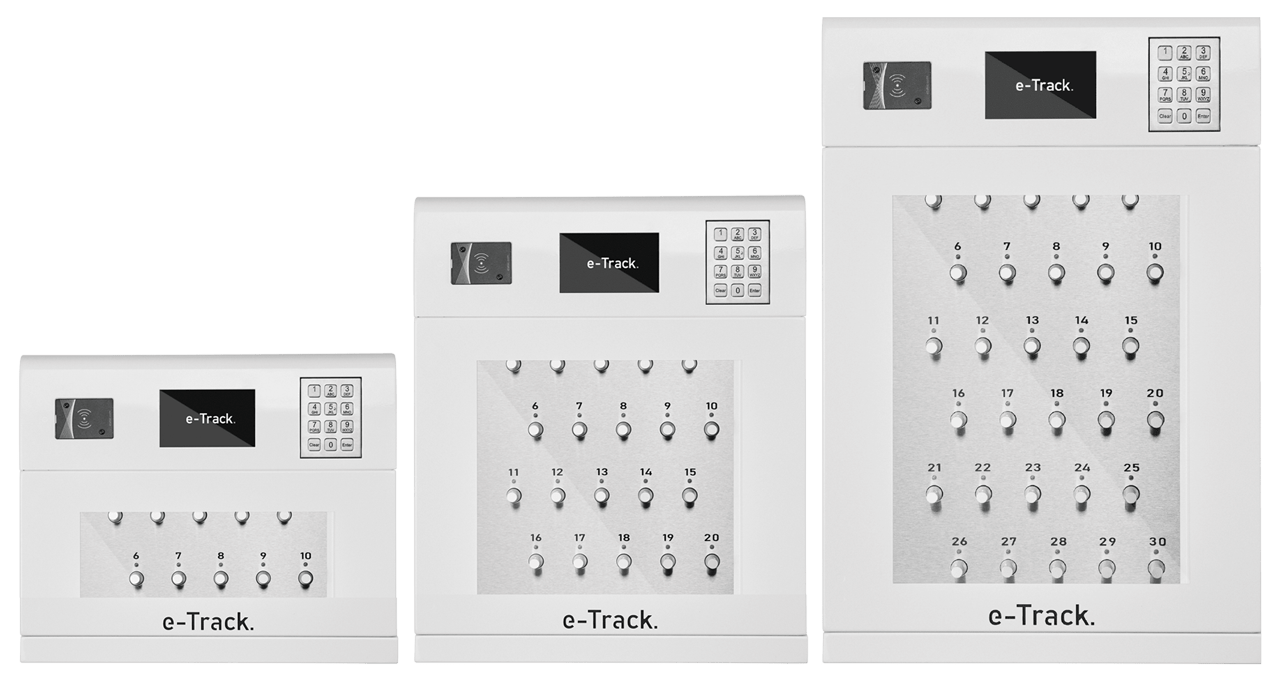 e-Track Electronic Key Management Mini Key Cabinet range 10 - 30 keys